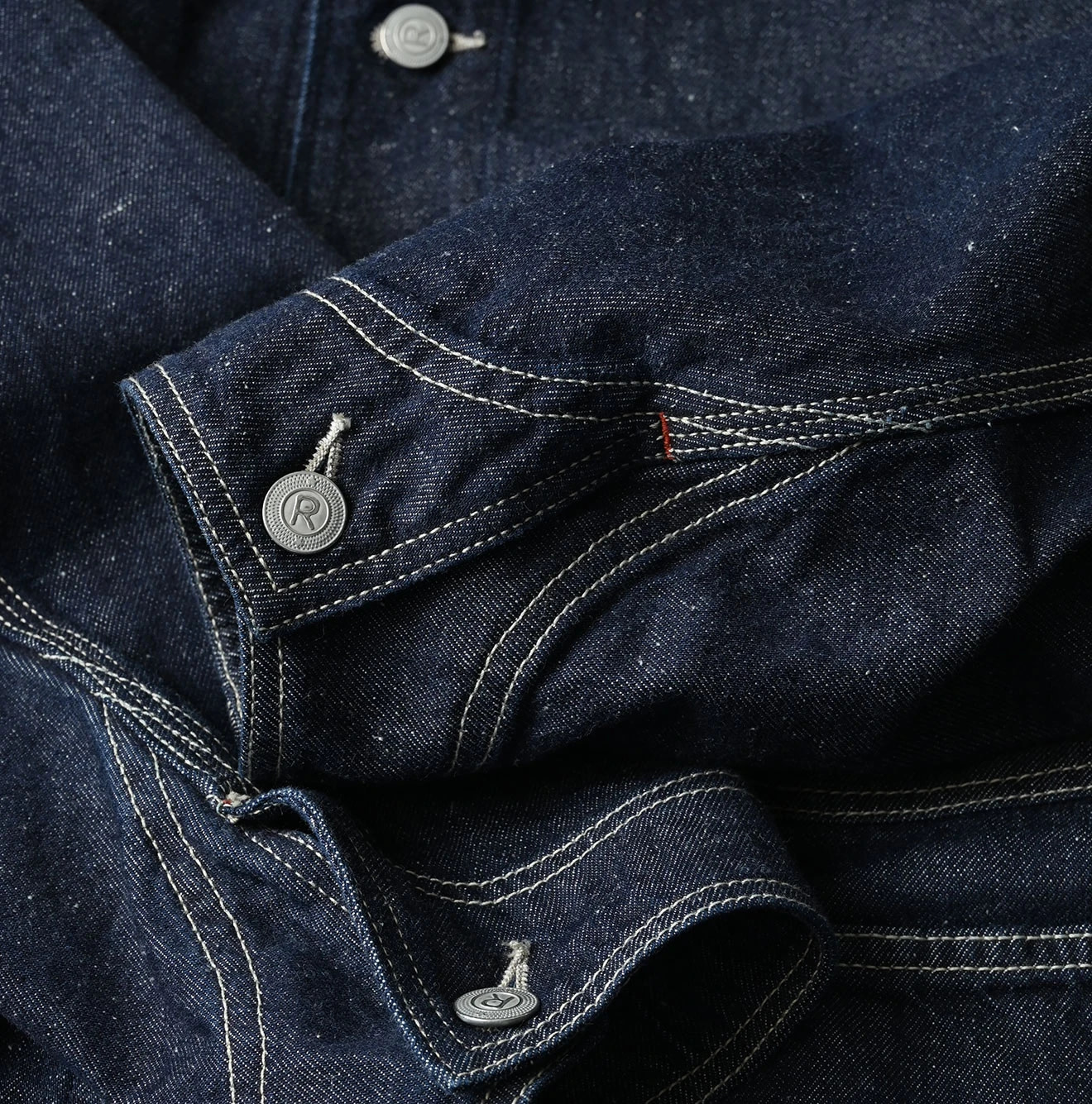 9.4oz Denim 908 Ocean Coverall Nou Detail