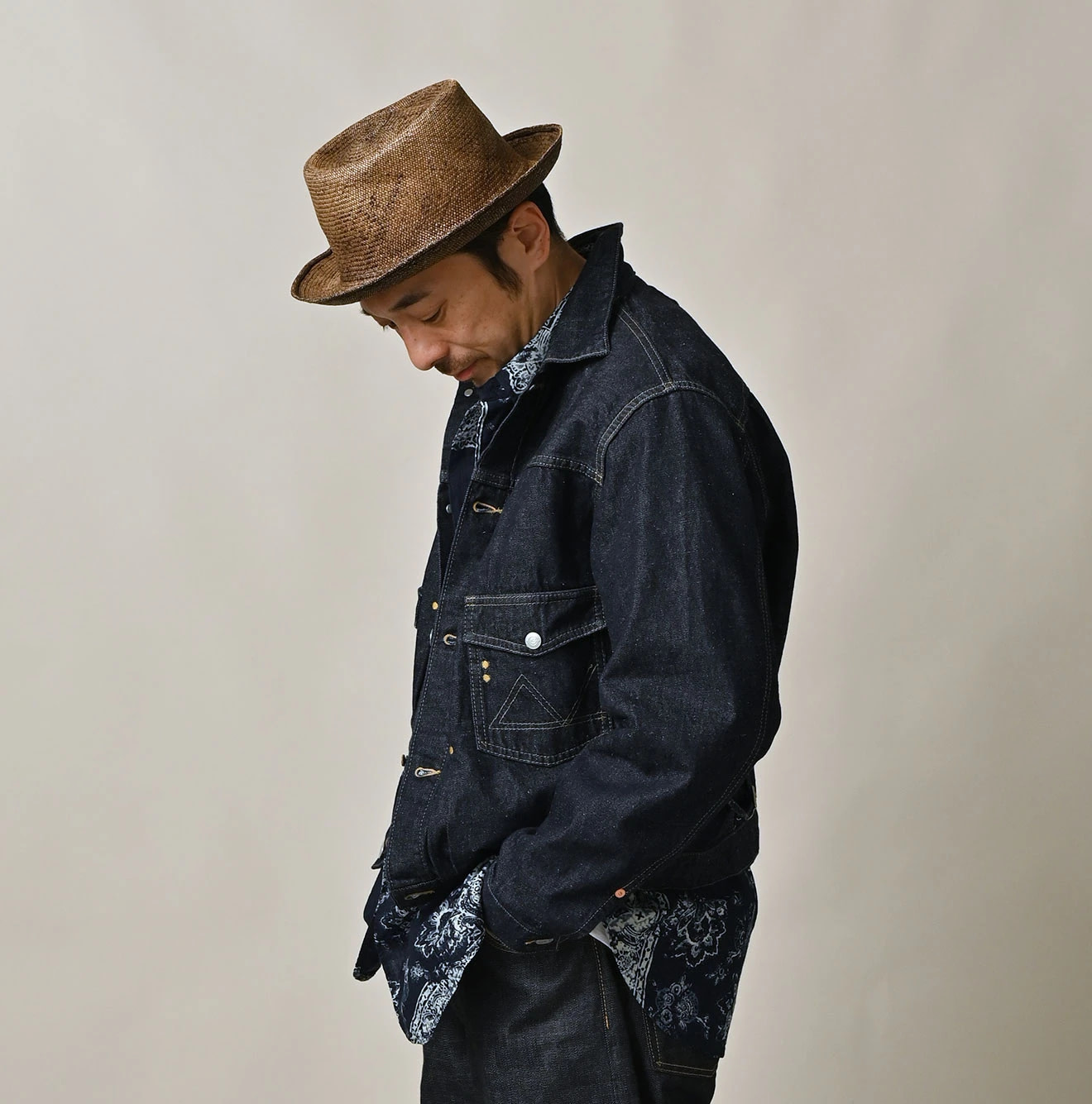 9.4oz Denim 908 G Jacket Nou Male Model