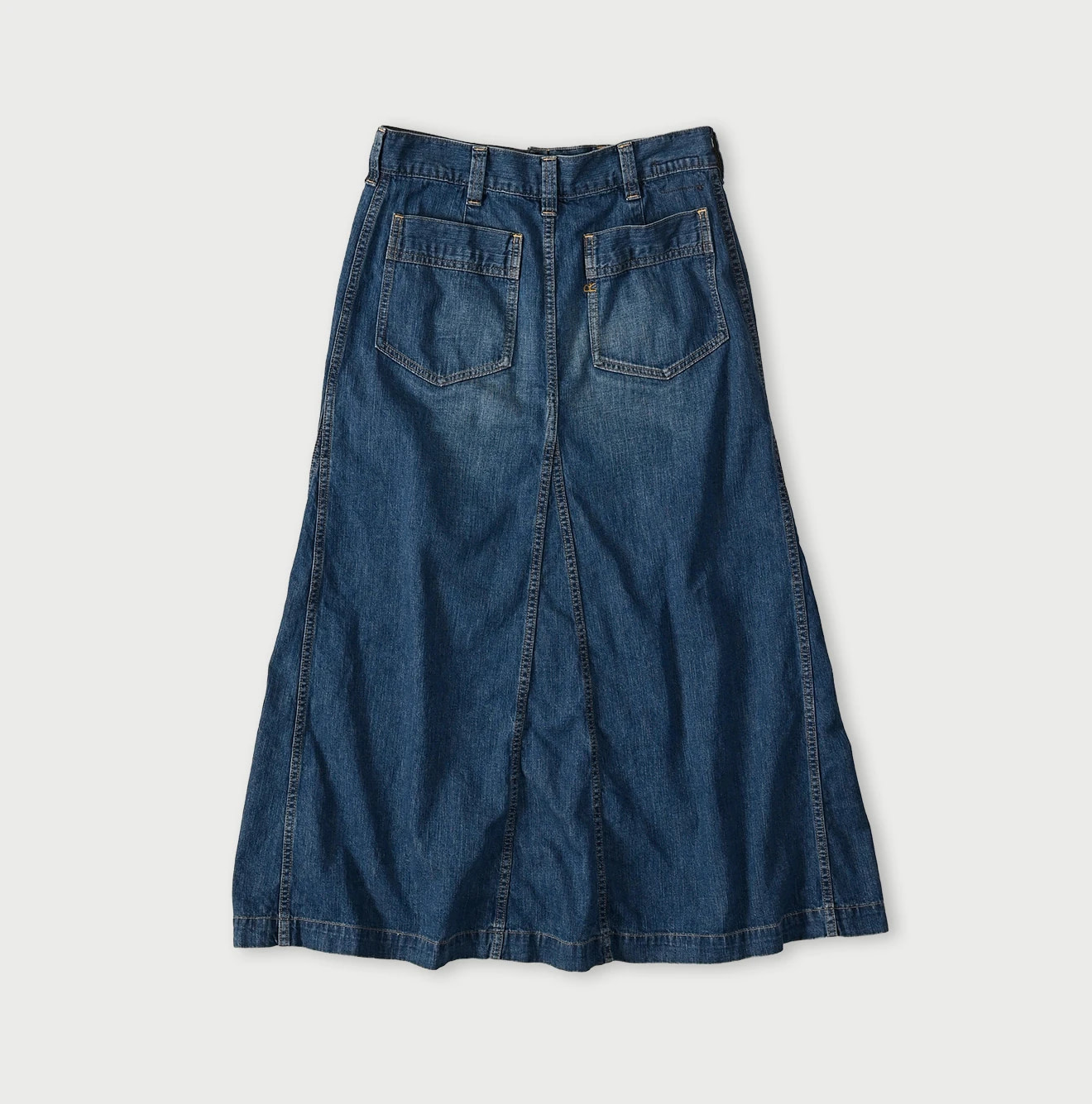 Mugihiko Denim Bell Skirt Zyu Back