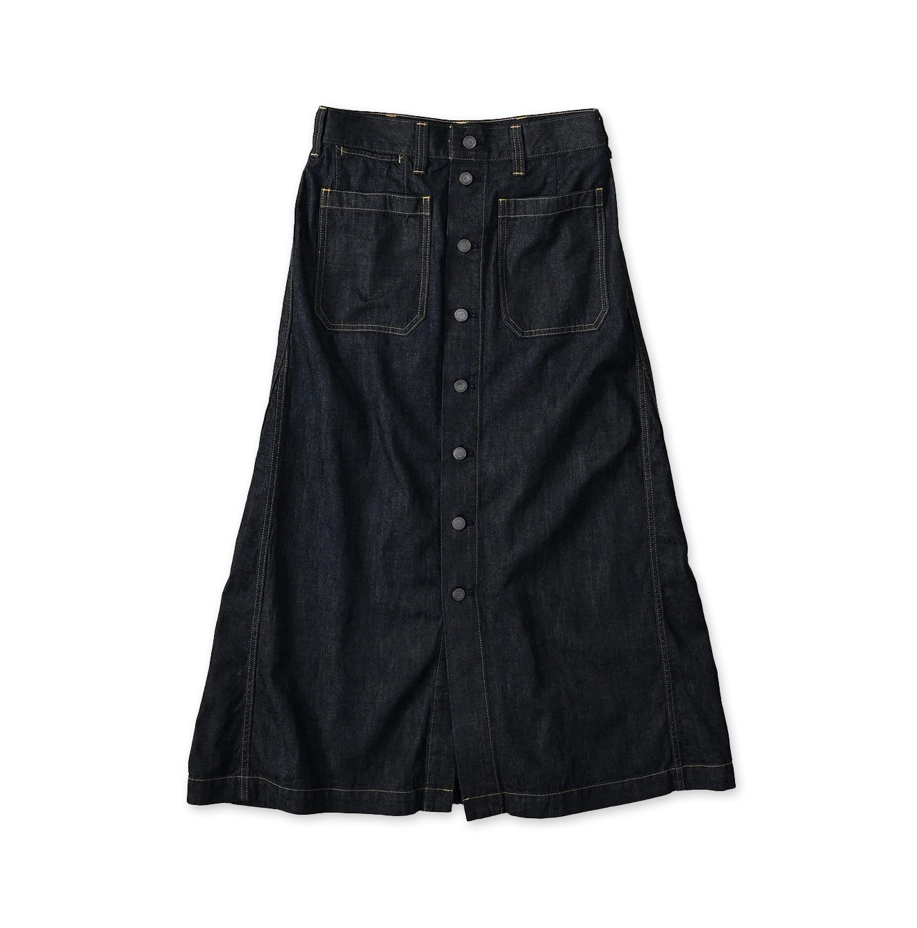 Mugihiko Denim Bell Skirt Nou