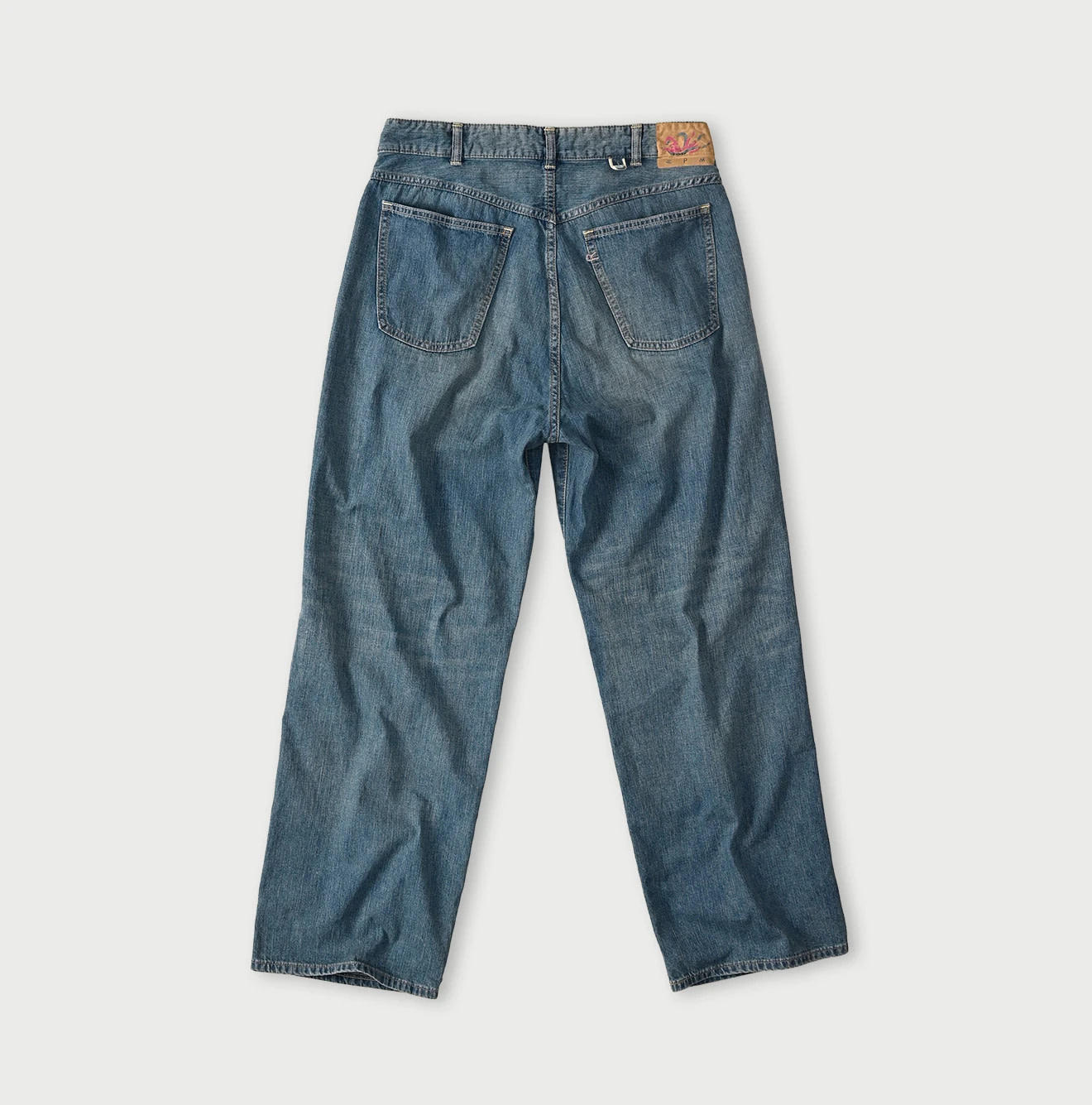 Mugihiko Denim Charlotte 5 Tan Back