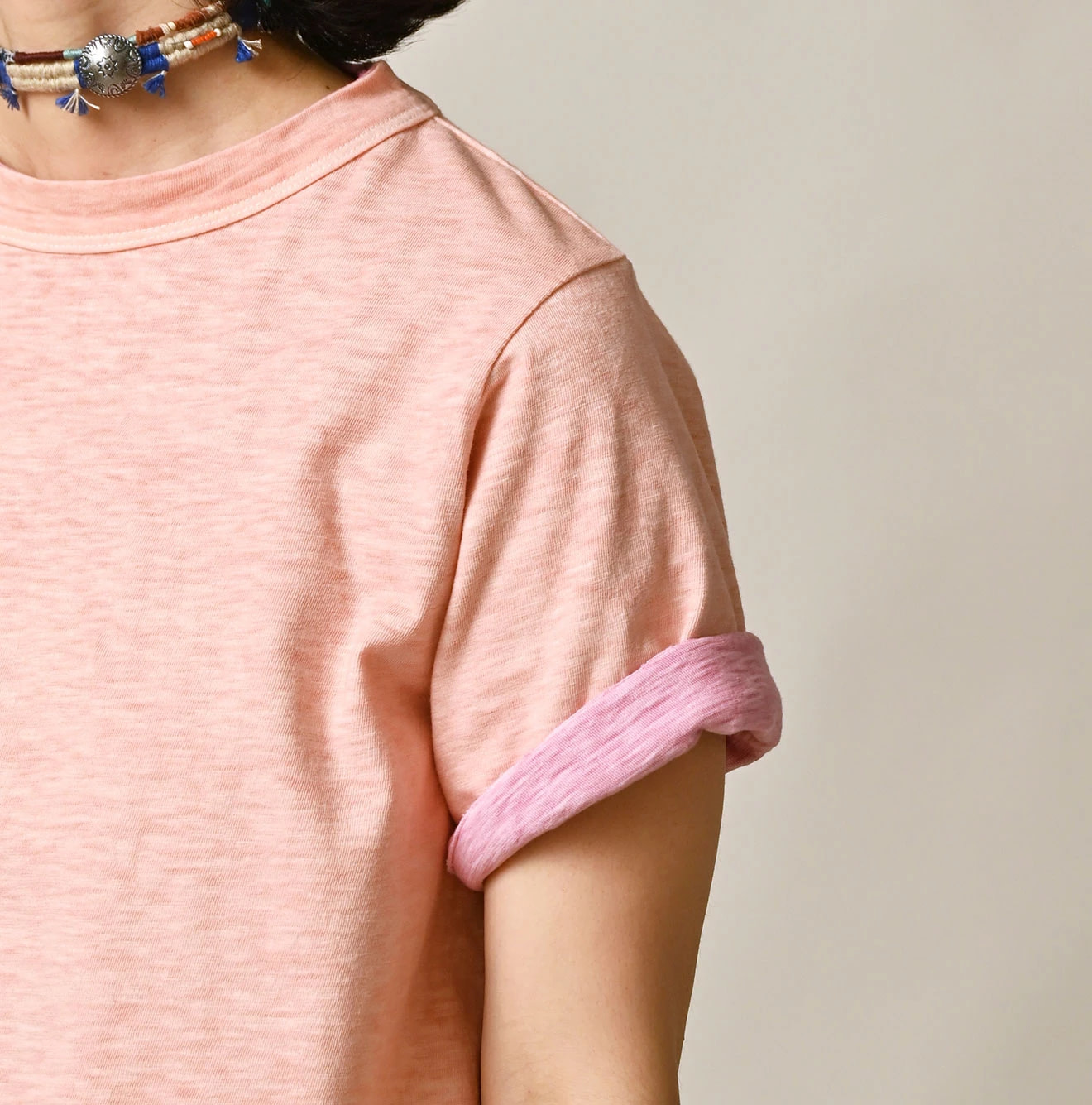Plant Dyed Tenjiku 45 Star 908 T-shirt Detail