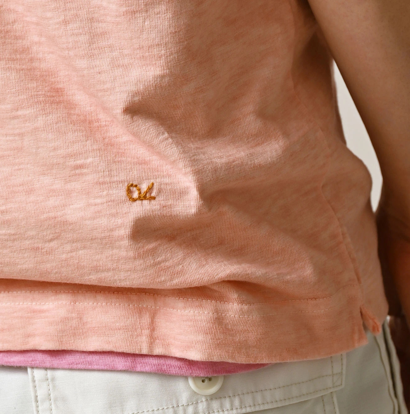 Plant Dyed Tenjiku 45 Star 908 T-shirt Detail