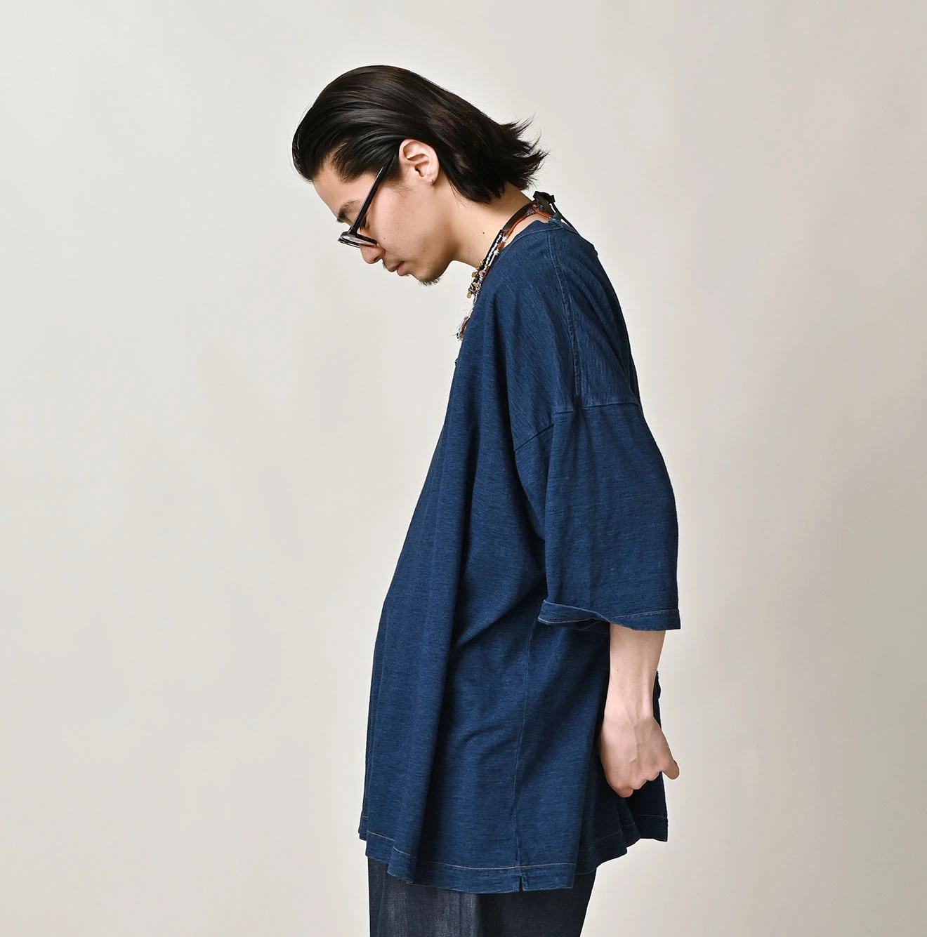 Indigo Tenjiku 9.8 Size Ocean T-shirt Premium Male Model