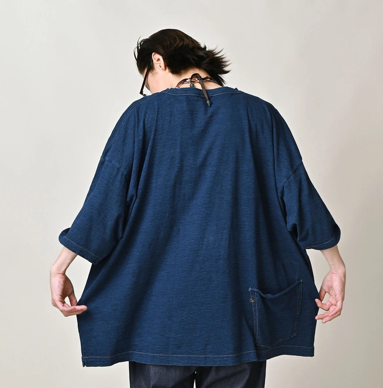 Indigo Tenjiku 9.8 Size Ocean T-shirt Premium Male Model