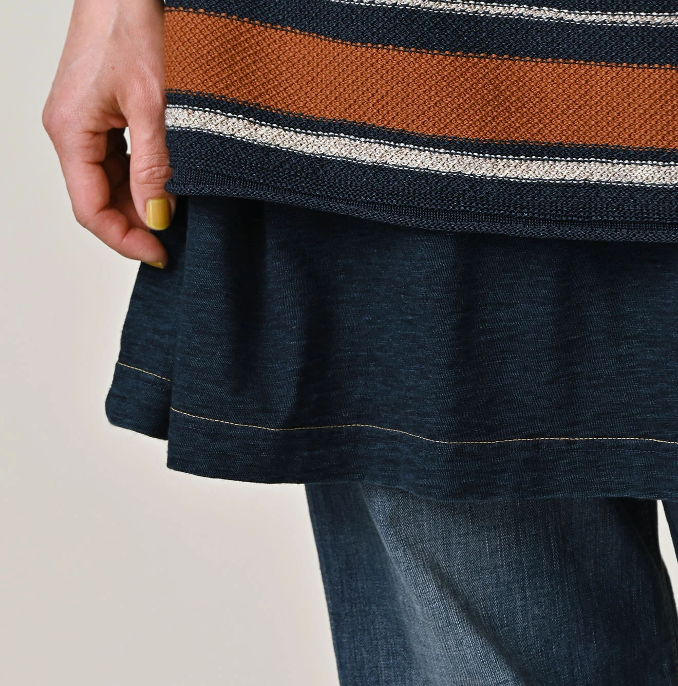 Indigo Tenjiku 9.8 Size Ocean T-shirt Premium Detail