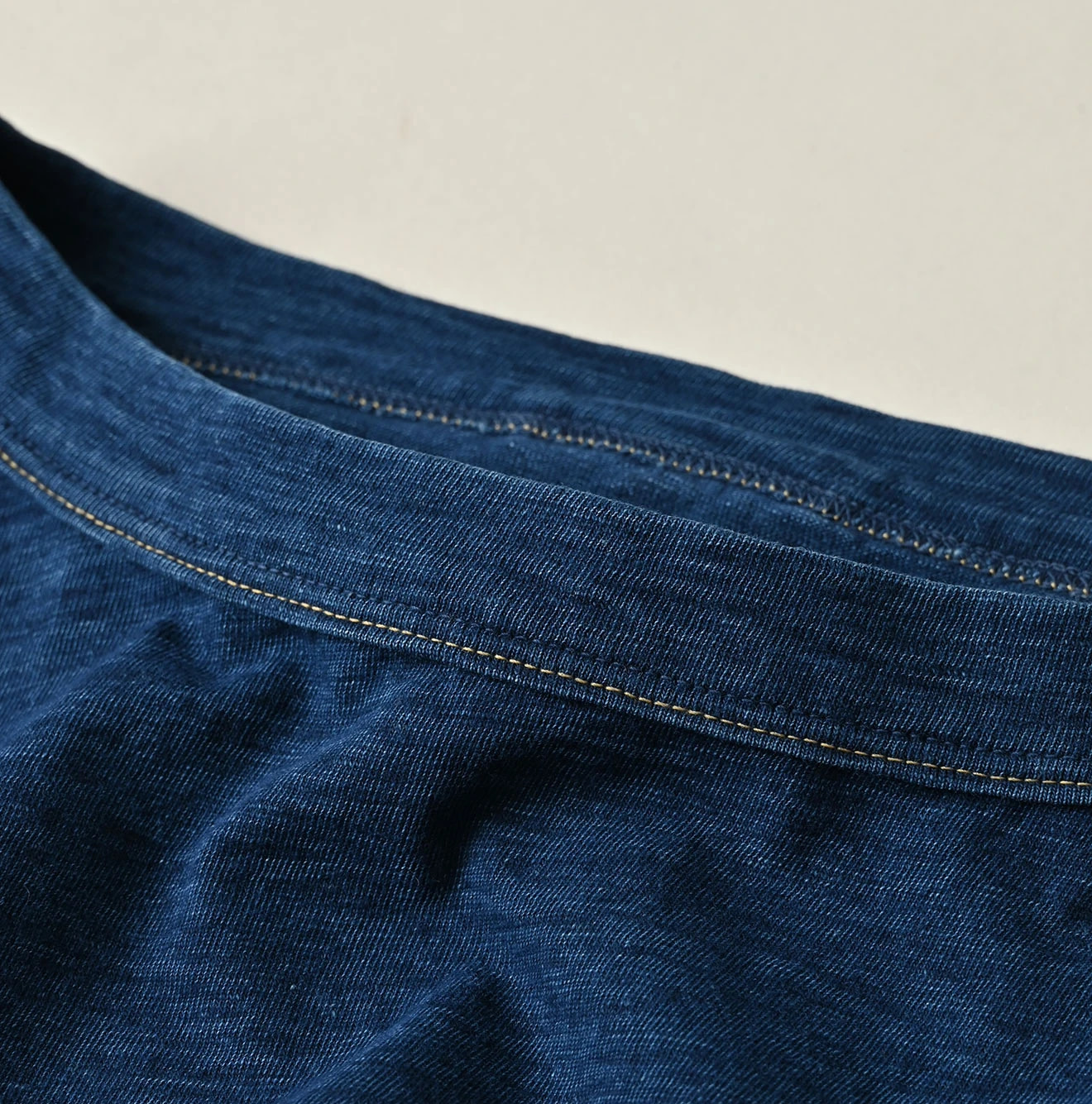 Indigo Tenjiku 9.8 Size Ocean T-shirt Premium Detail