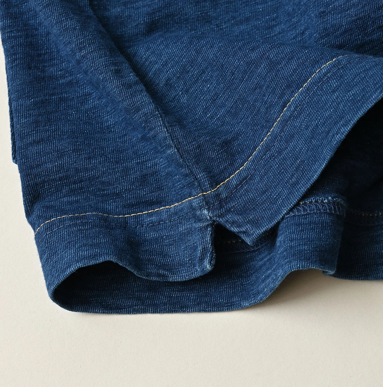 Indigo Tenjiku 9.8 Size Ocean T-shirt Premium Detail