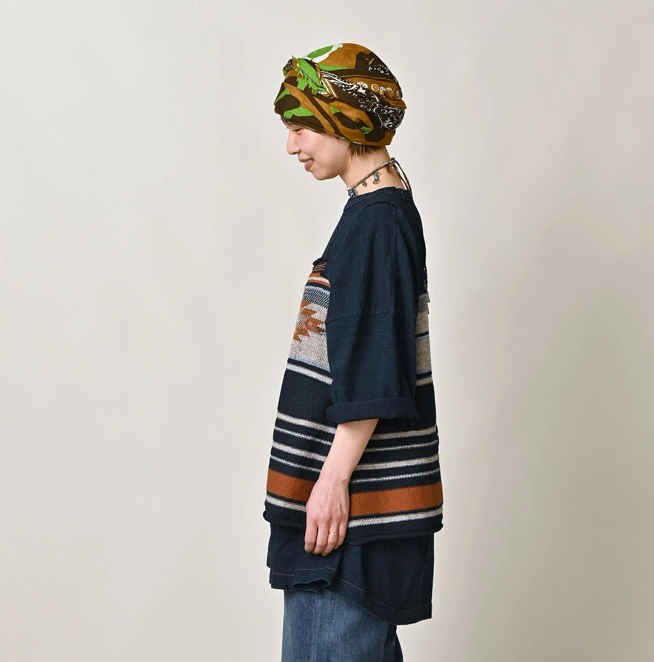 Indigo Tenjiku 9.8 Size Ocean T-shirt Premium Female Model