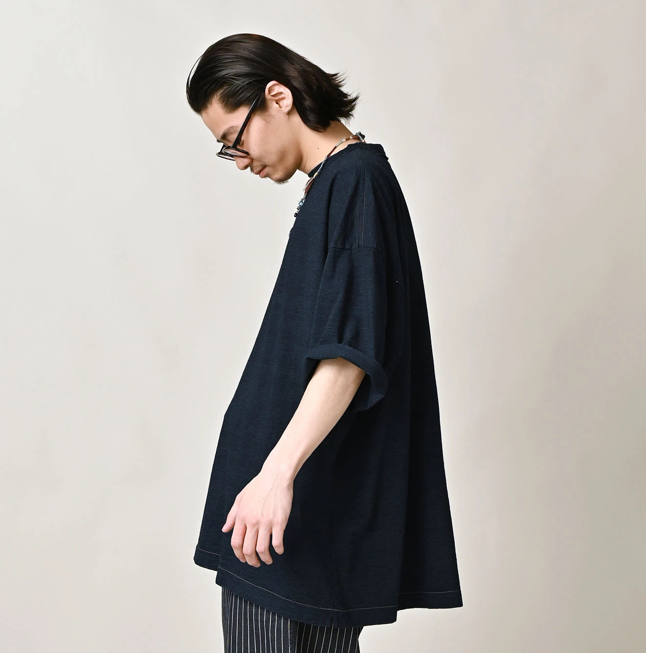 Indigo Tenjiku 9.8 Size Ocean T-shirt Male Model