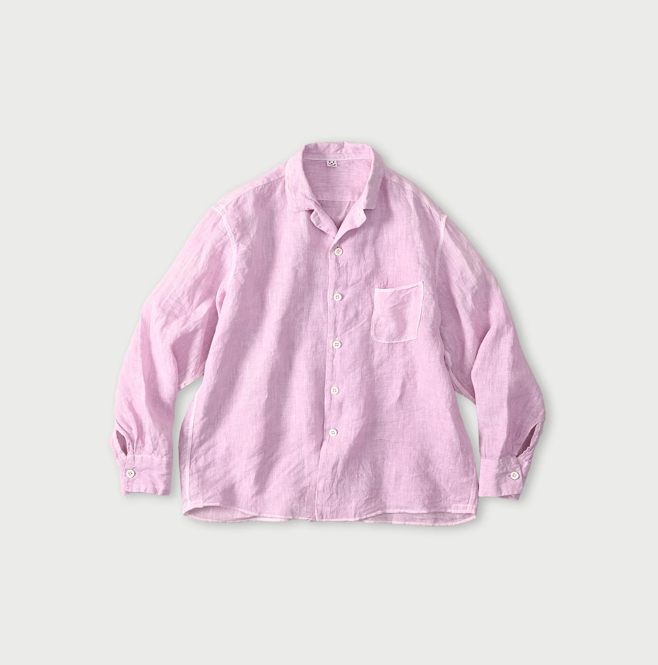 45 Plant Dyed Indian Linen 908 Marchal Shirt Raspberry