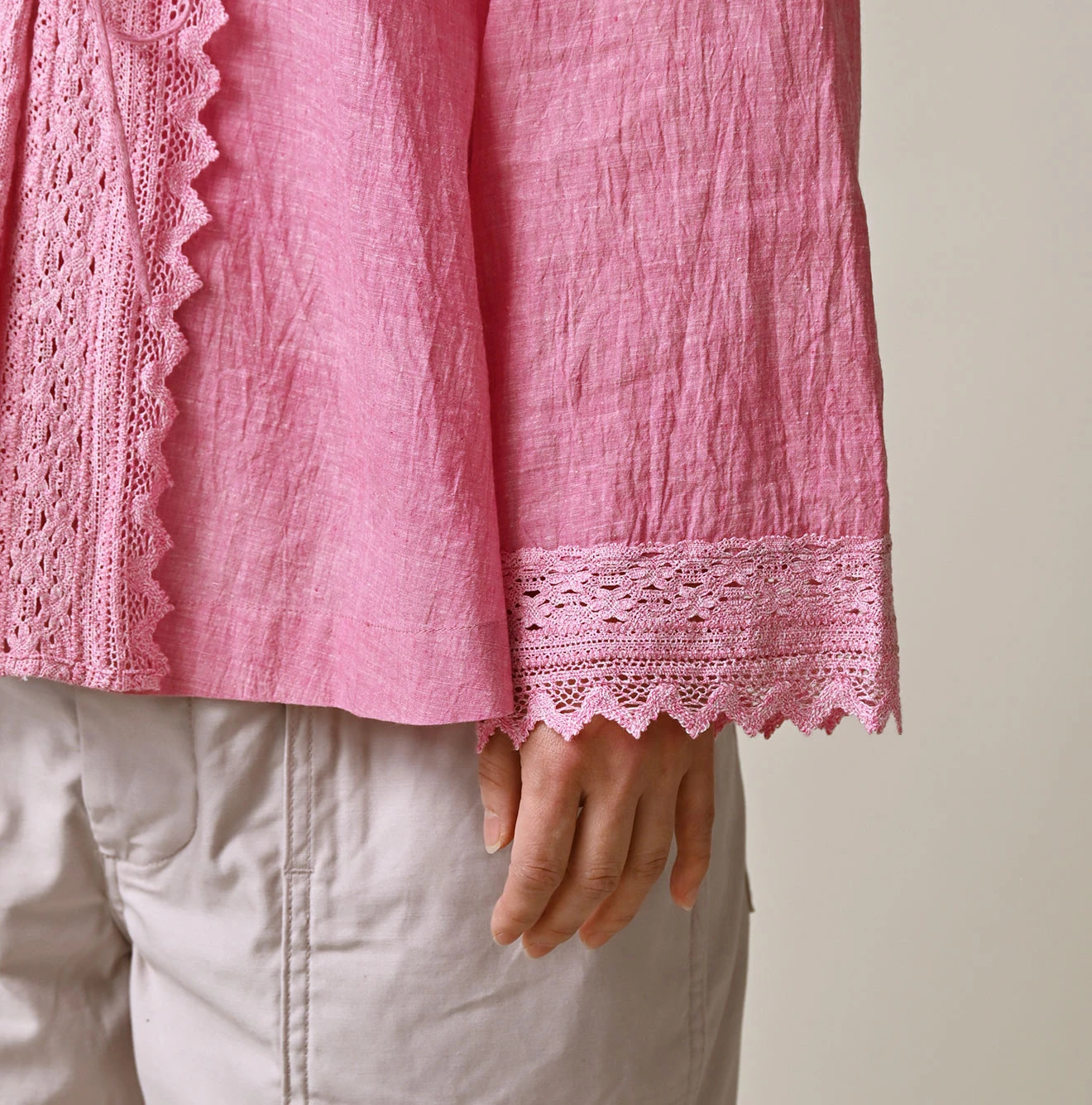 Indian Khadi Lace Cache-Coeur - 45R