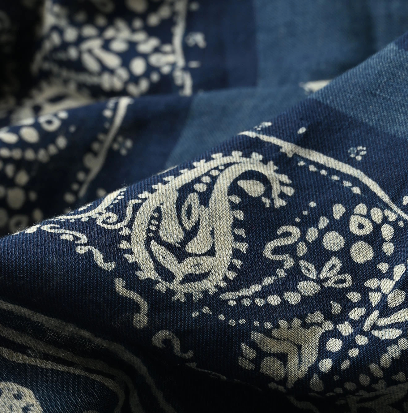 Indigo Botanical Froshiki Detail