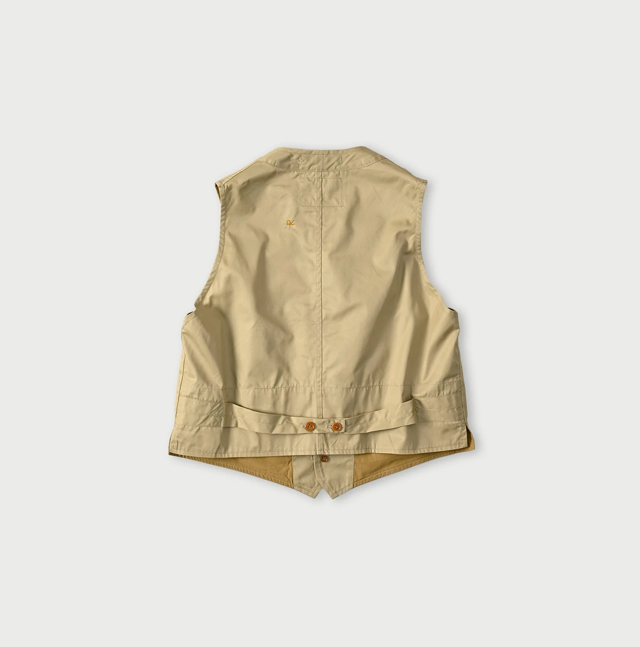Thin Gabardine 908 Vest Detail Back