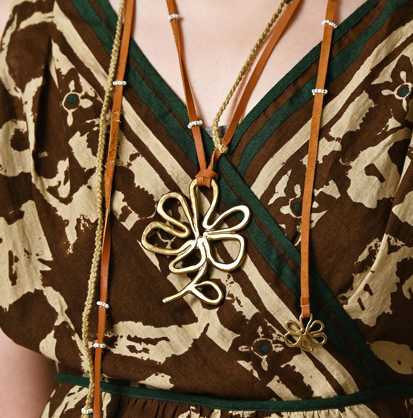 Flower Necklace Detail