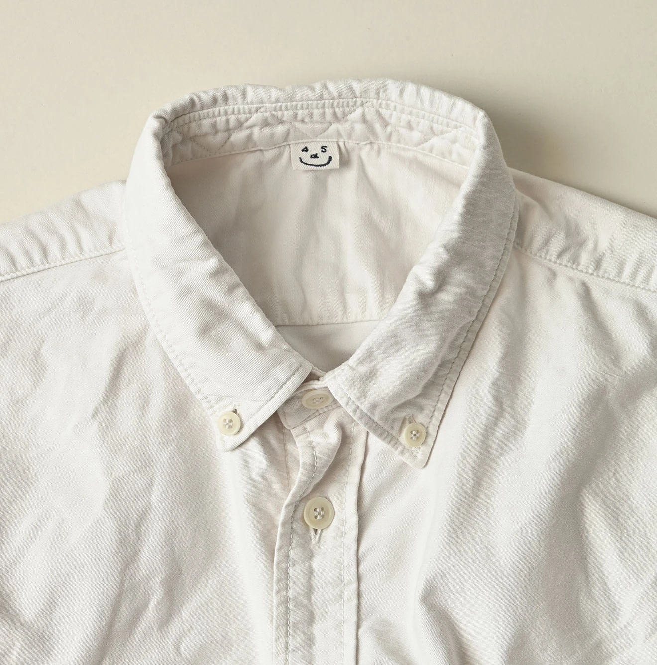 Horizontal Satin Ocean Short Sleeve Shirt MEN Detail