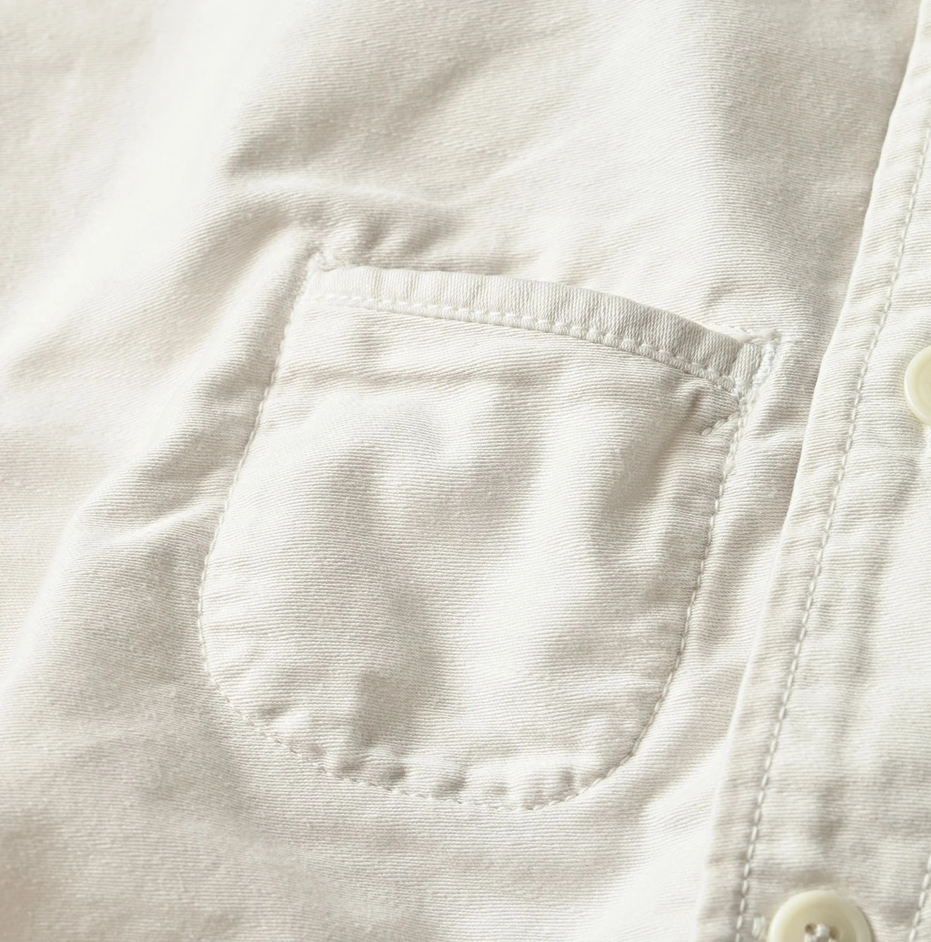 Horizontal Satin Ocean Short Sleeve Shirt MEN Detail
