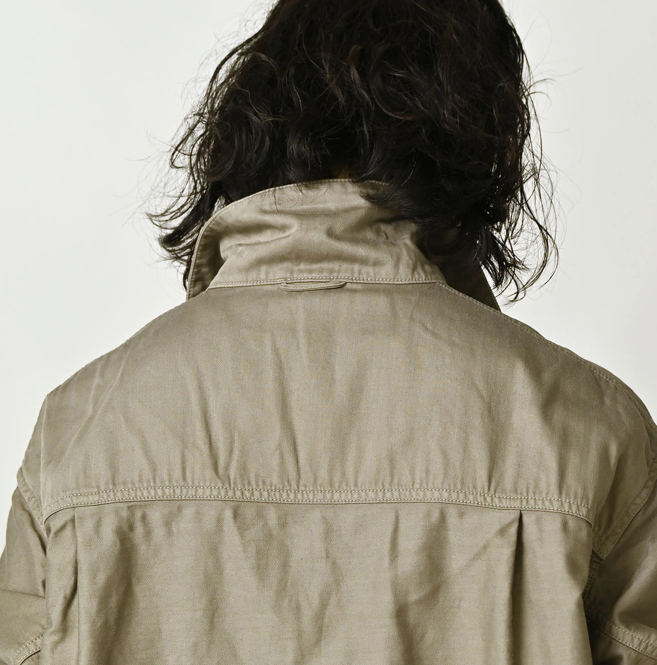 Horizontal Satin 908 Bush Shirt Detail