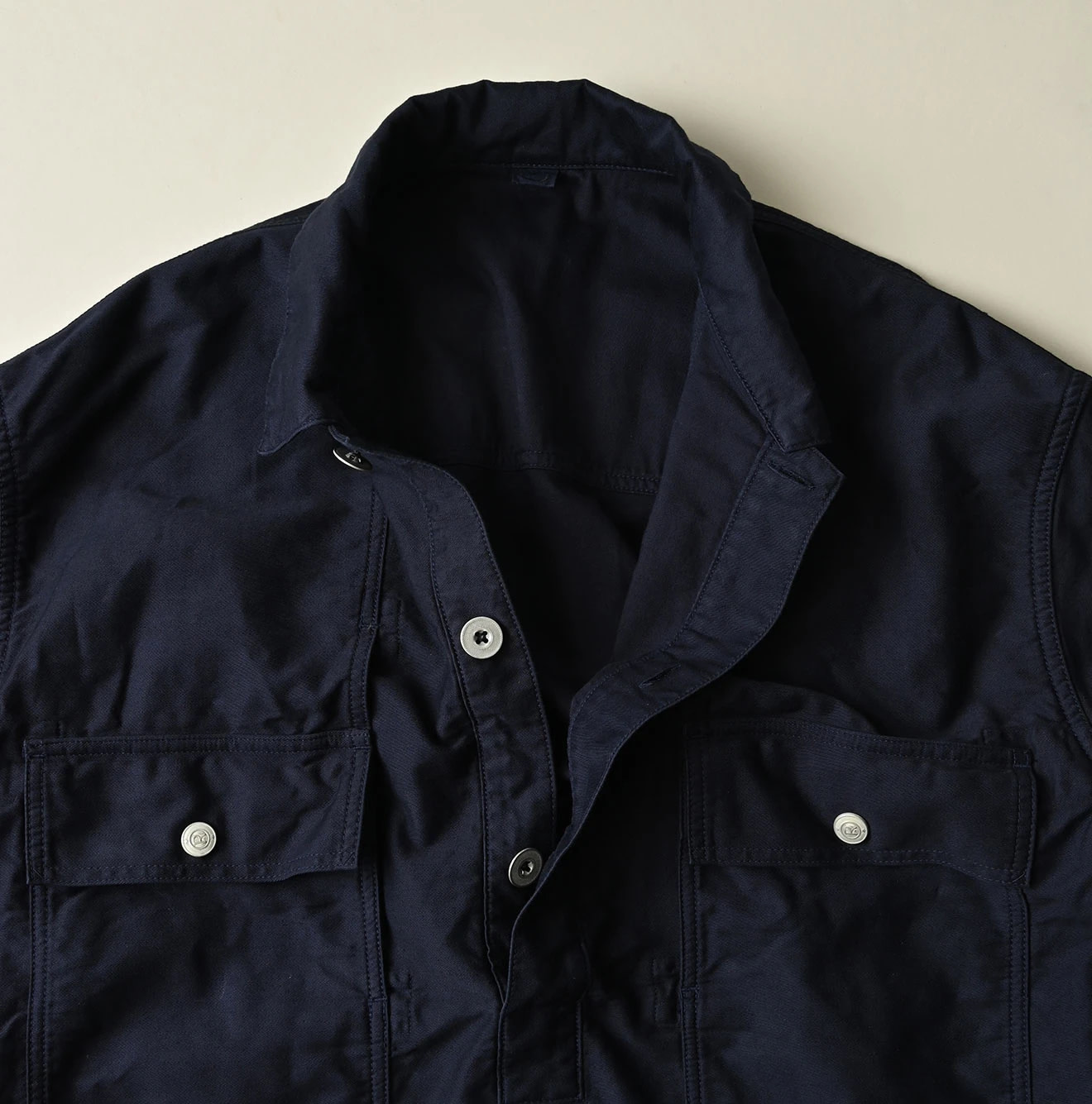Horizontal Satin 908 Bush Shirt Detail