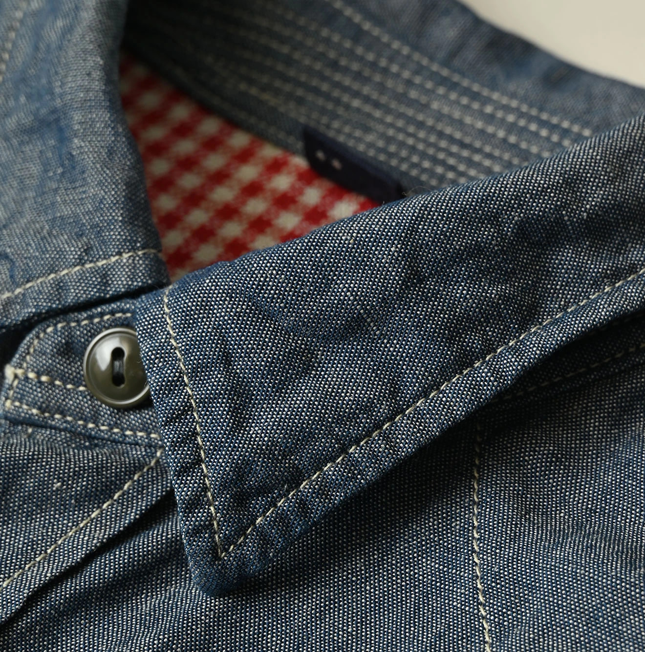 Cotton Linen Dungaree 908 Ocean Eastern Shirt Nou Detail