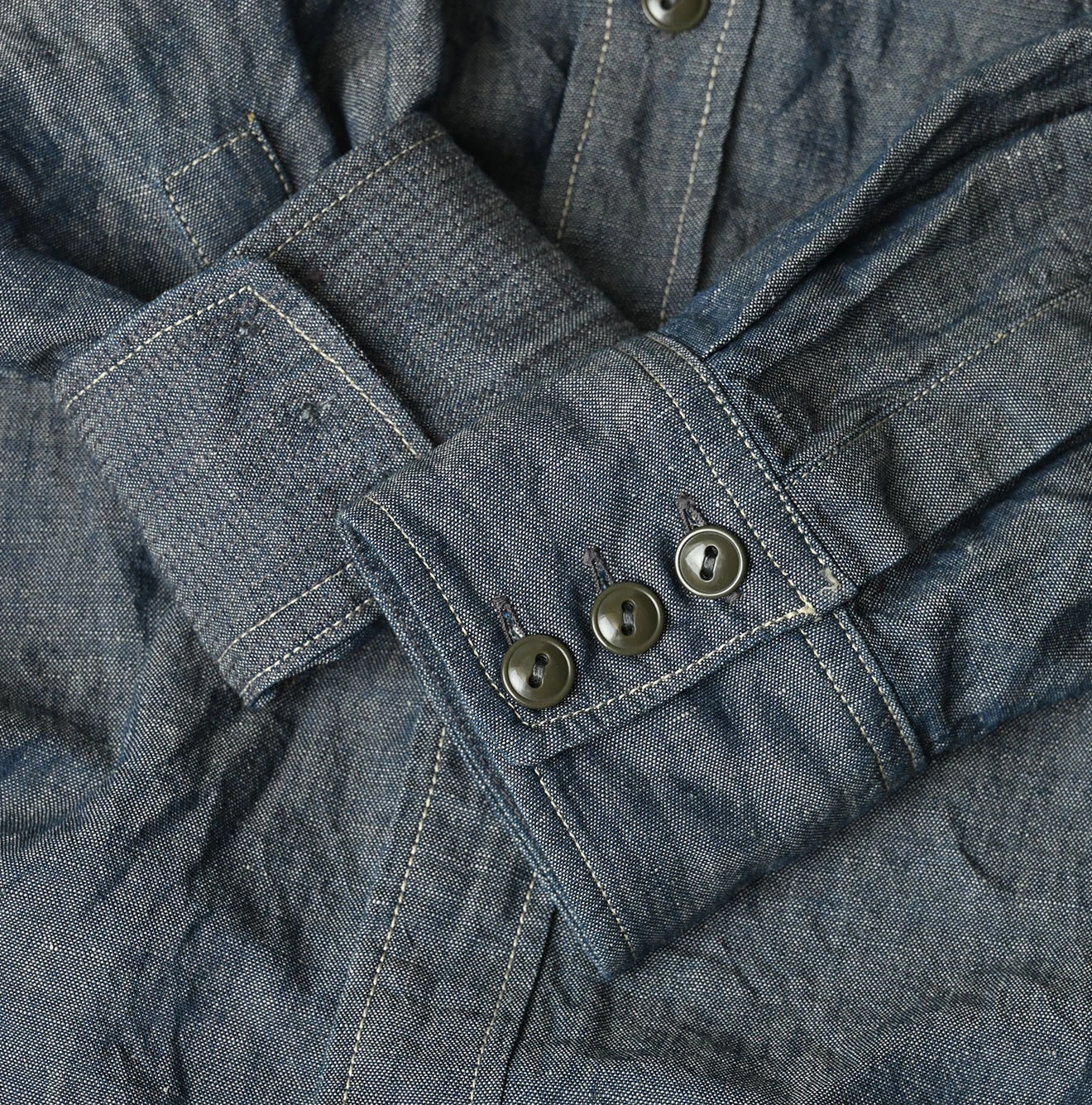 Cotton Linen Dungaree 908 Ocean Eastern Shirt Nou Detail