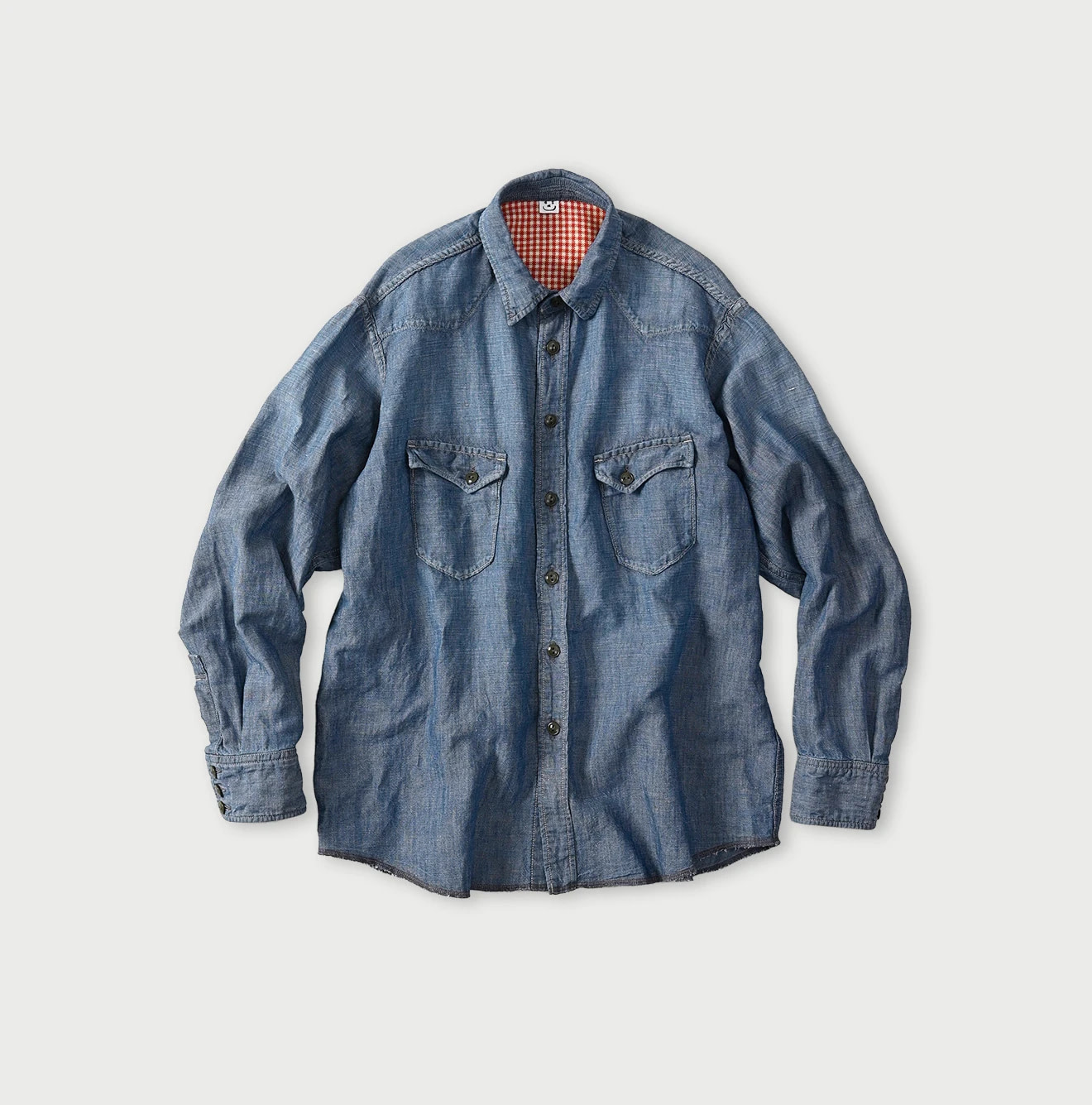 Cotton Linen Dungaree 908 Ocean Eastern Shirt Distressed Ruri Syou