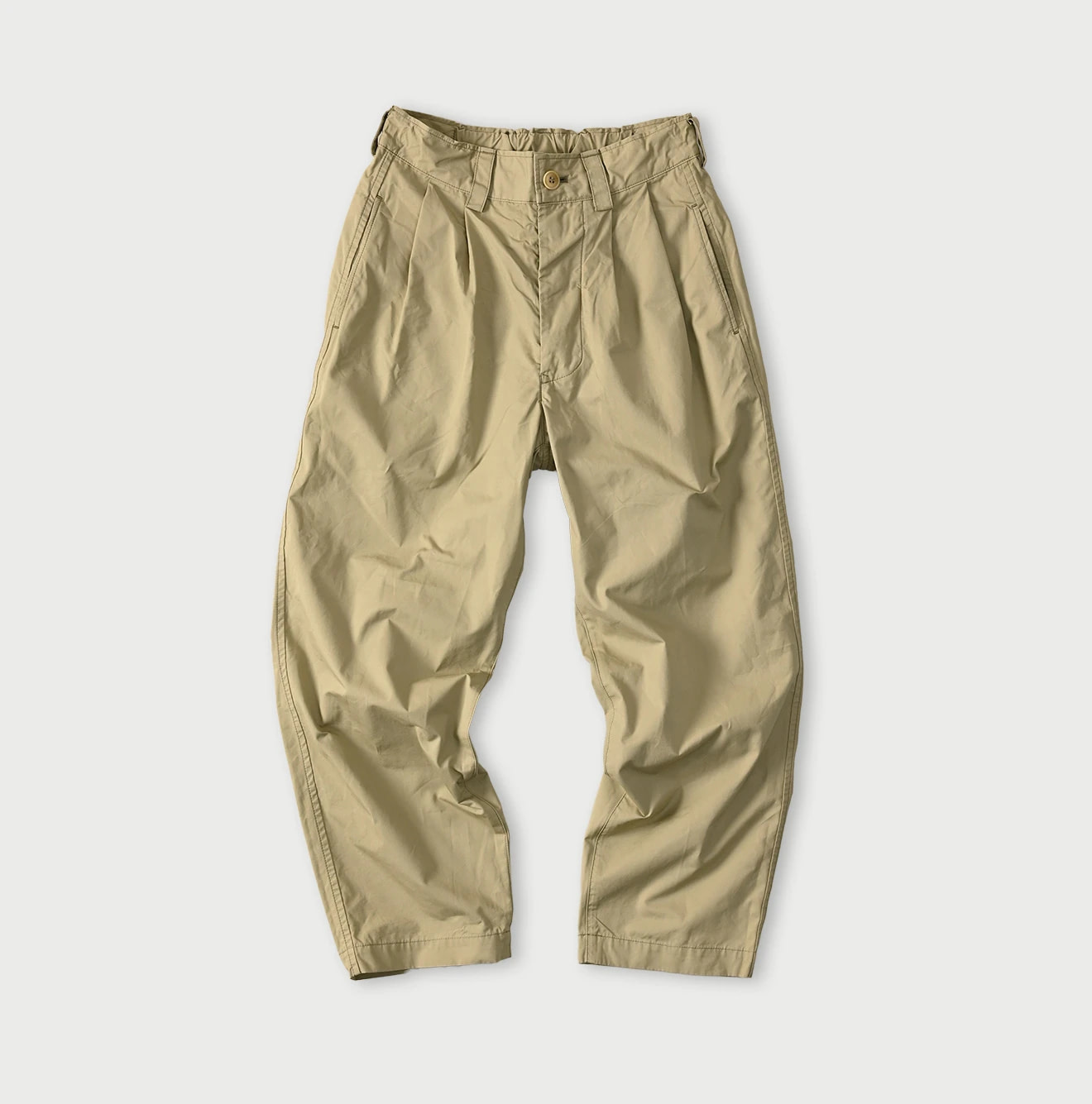 Weather 908 Peg Top Pants Khaki Beige