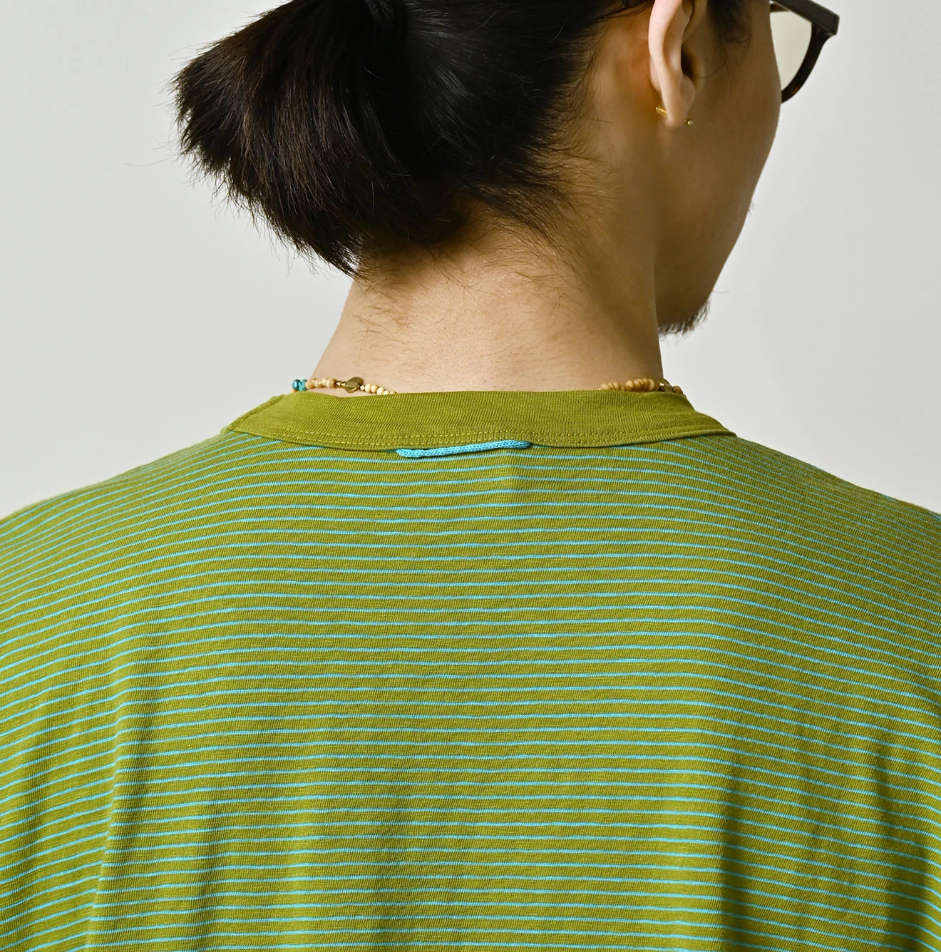 Tenjiku Striped 908 45 Star Pocket T-shirt Detail