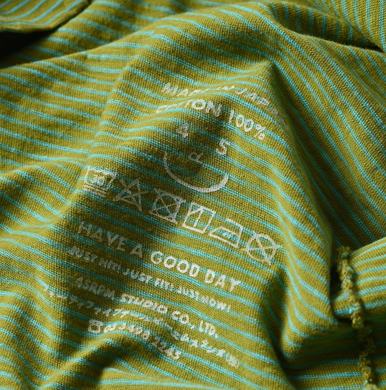 Tenjiku Striped 908 45 Star Pocket T-shirt Detail