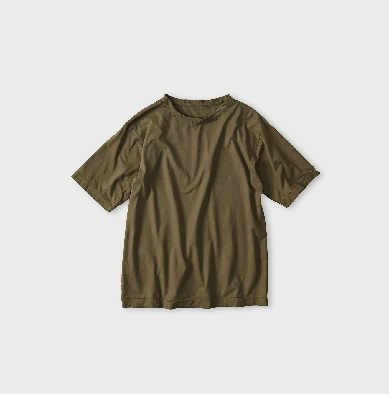 Supima Thin Tenjiku 908 Short Sleeve T-shirt Khaki