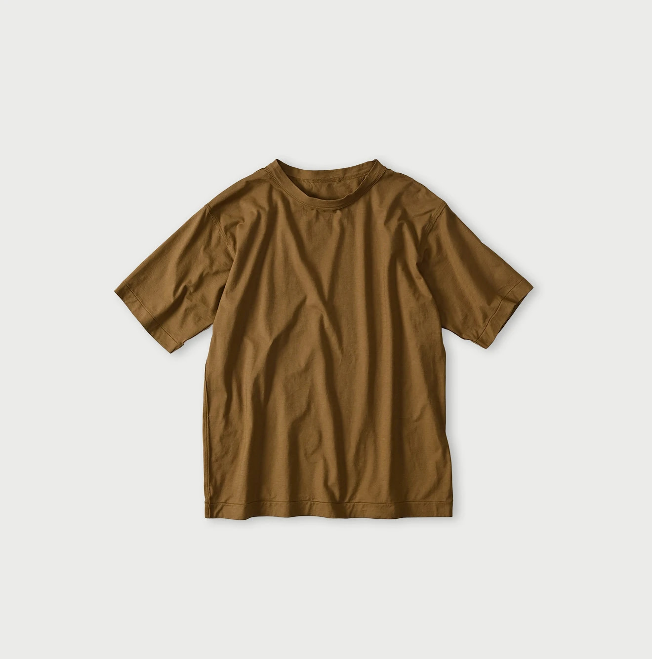 Supima Thin Tenjiku 908 Short Sleeve T-shirt Brown