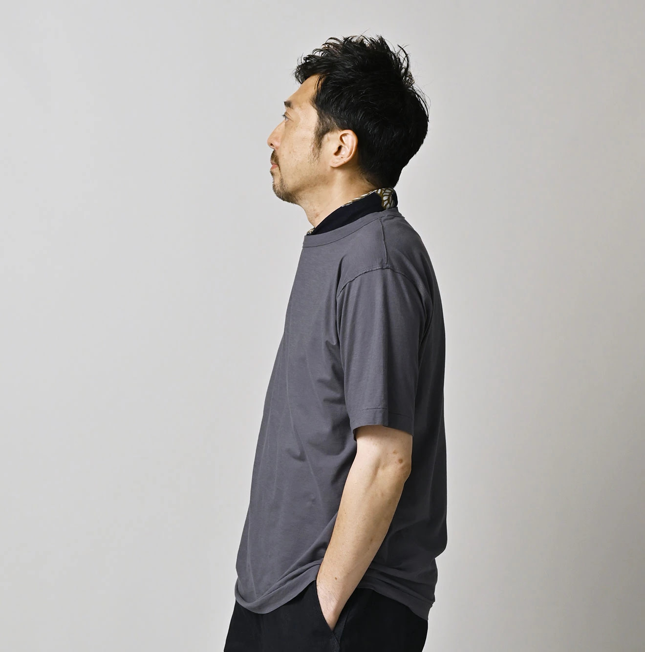 Supima Thin Tenjiku 908 Short Sleeve T-shirt Male Model