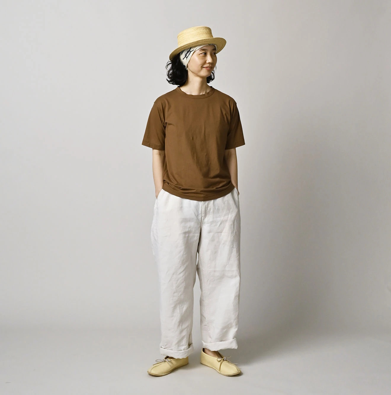 Supima Thin Tenjiku 908 Short Sleeve T-shirt Female Model