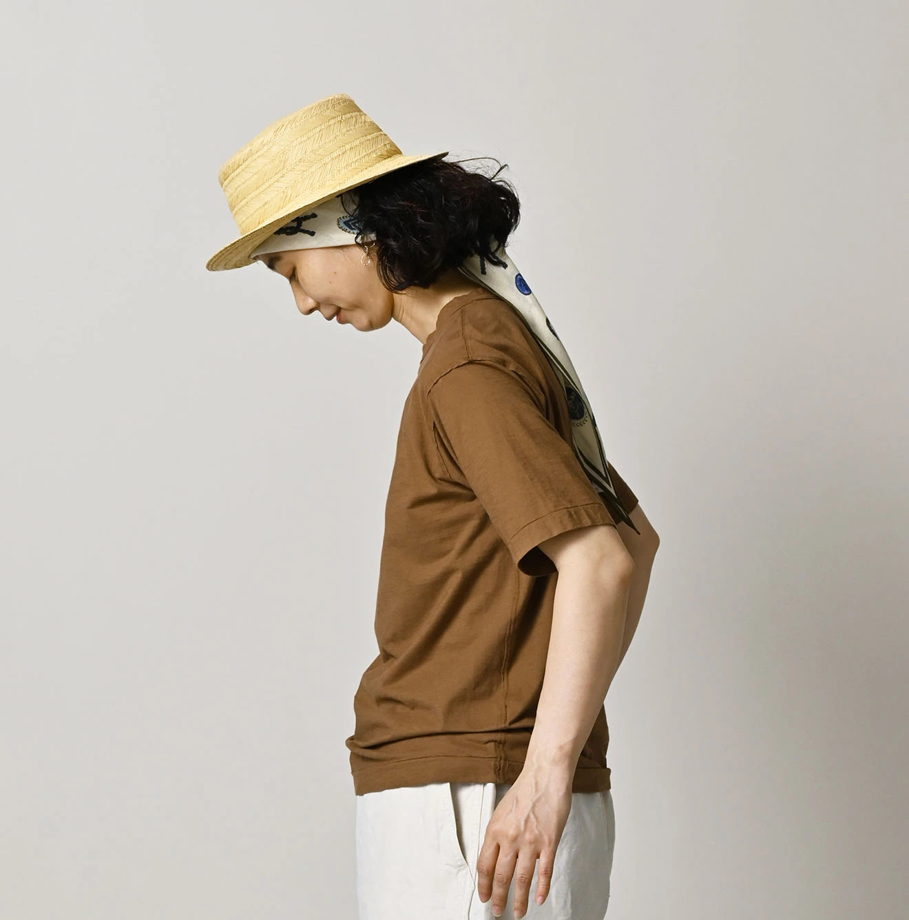 Supima Thin Tenjiku 908 Short Sleeve T-shirt Female Model