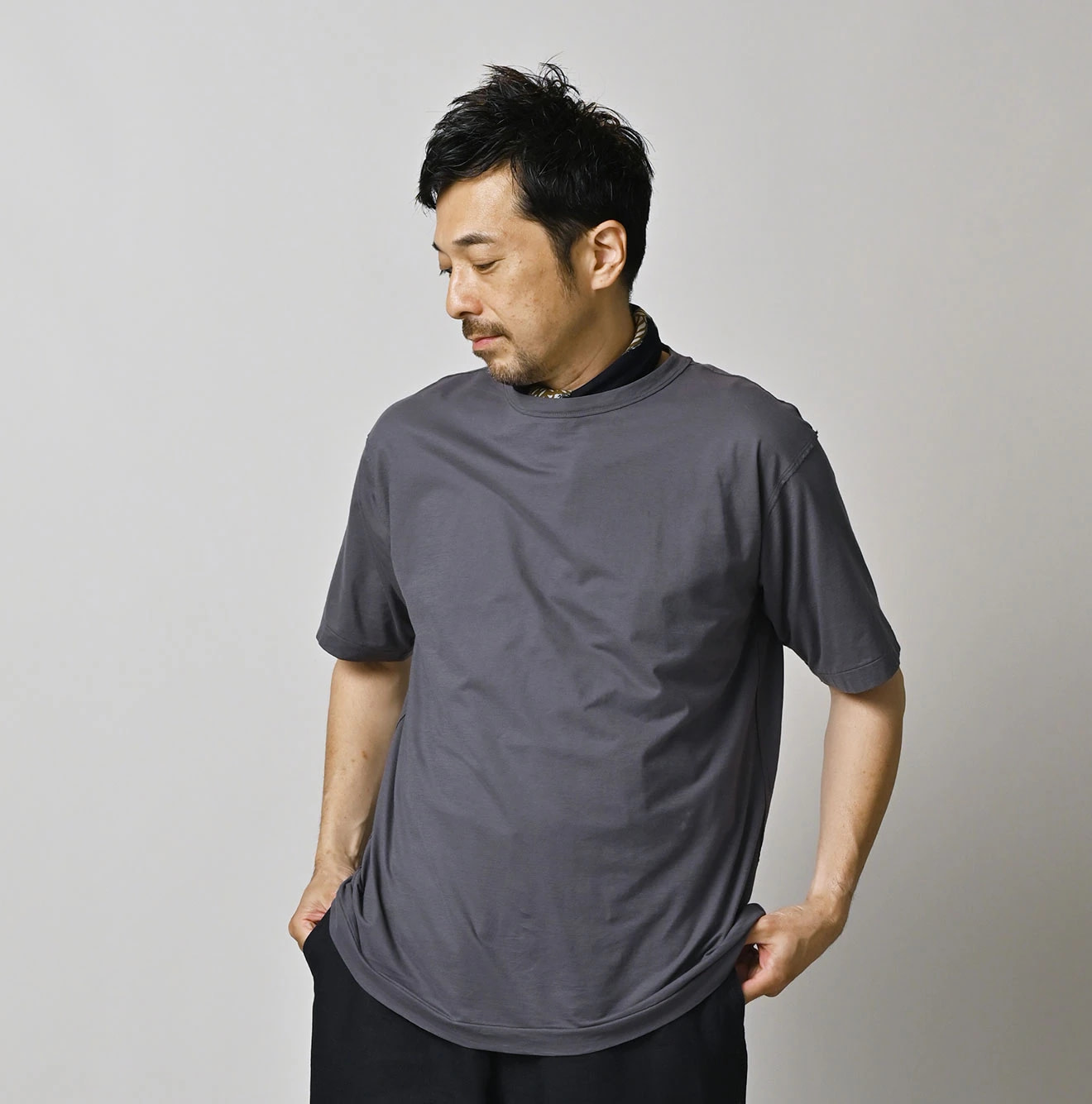 Supima Thin Tenjiku 908 Short Sleeve T-shirt Male Model