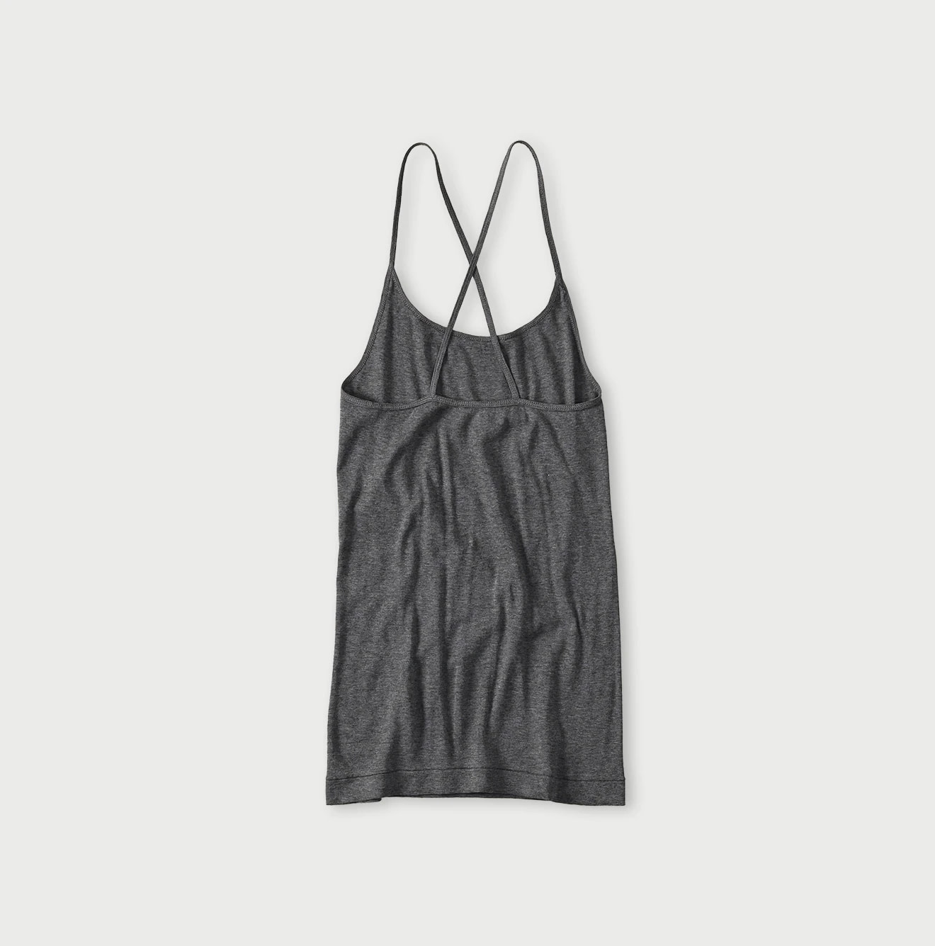 Top Ribbed Cross-Back Camisole Back