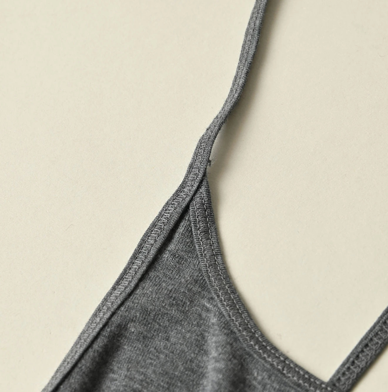 Top Ribbed Cross-Back Camisole Detail