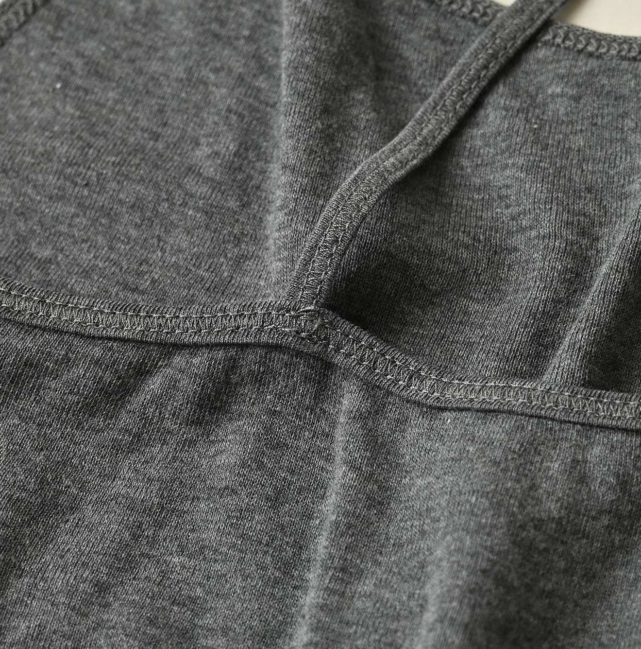 Top Ribbed Cross-Back Camisole Detail