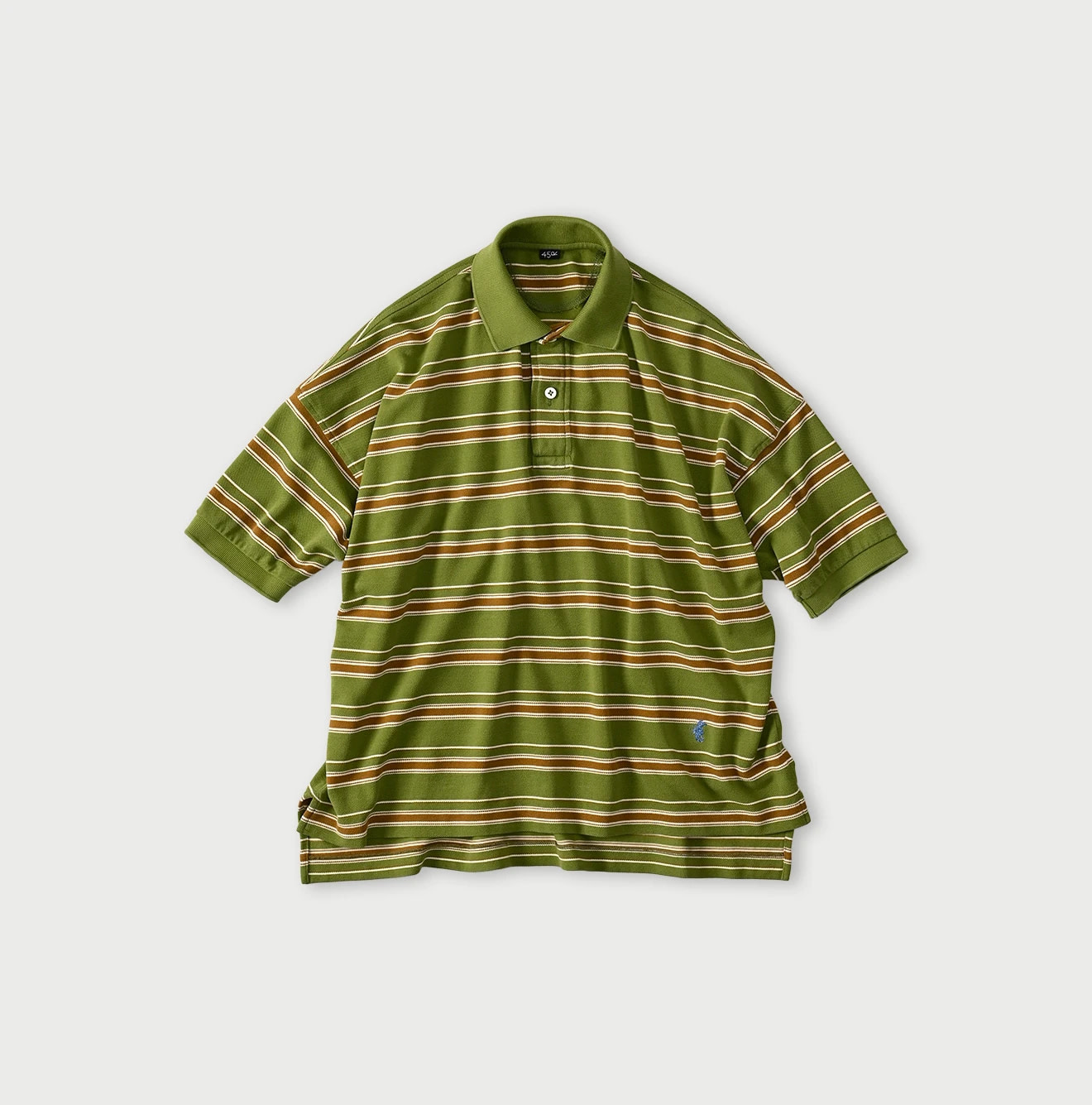 Striped KANOKO 908 Uma Polo Shirt Green Striped