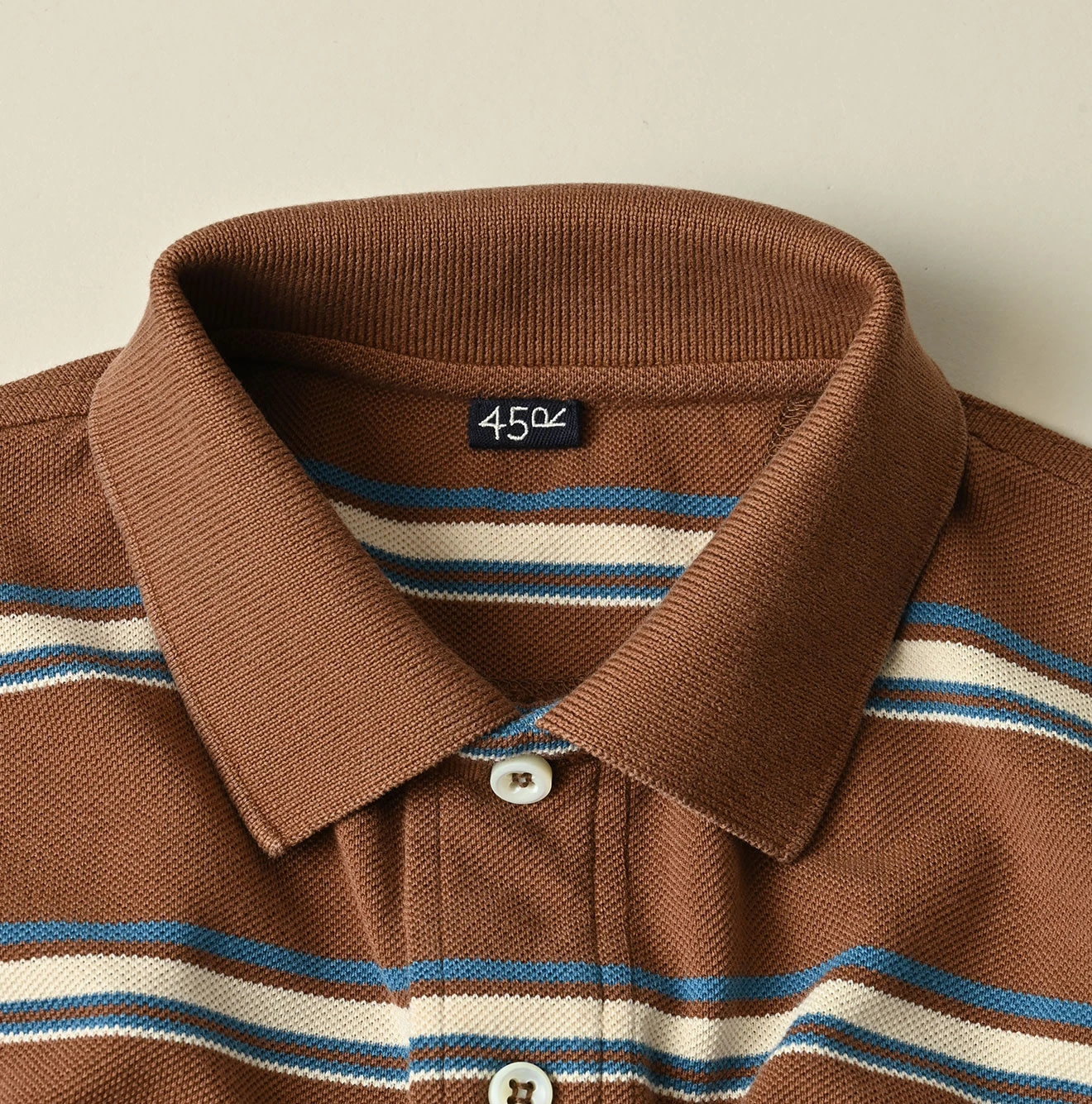 Striped KANOKO 908 Uma Polo Shirt Detail