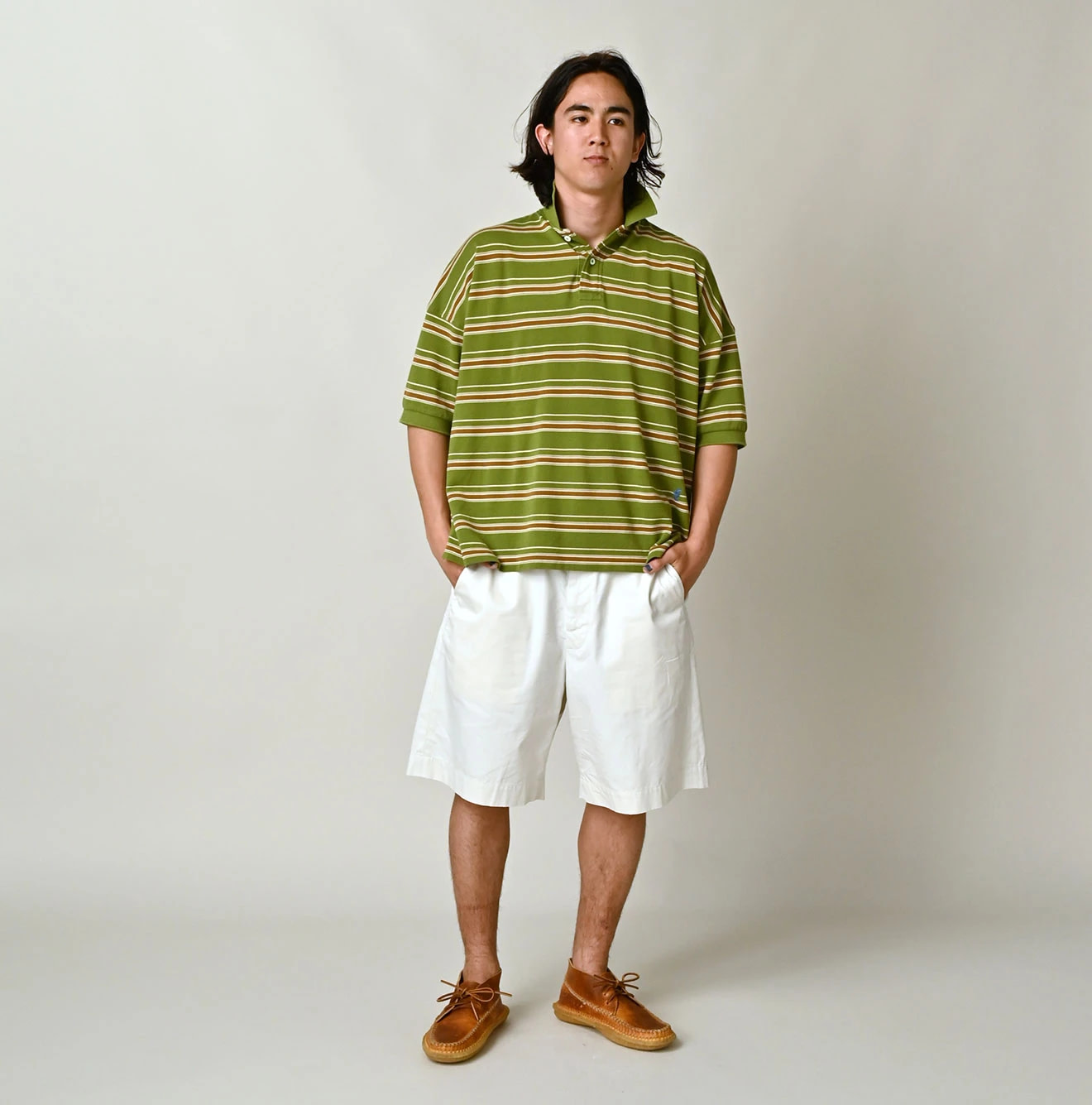 Striped KANOKO 908 Uma Polo Shirt Male Model