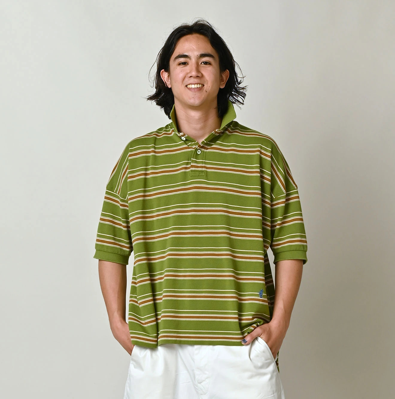 Striped KANOKO 908 Uma Polo Shirt Male Model