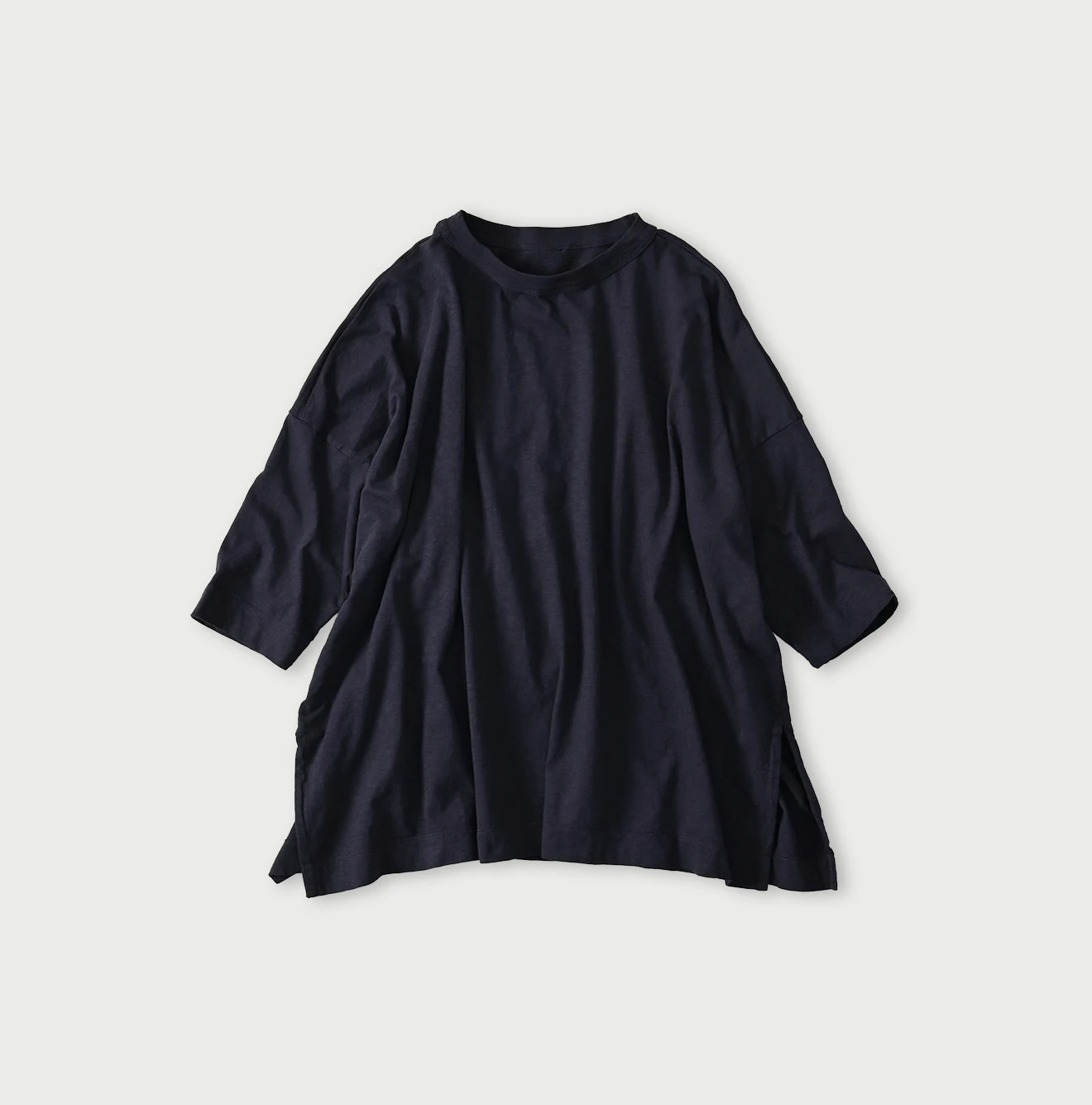 Tenjiku Big Slit T-shirt Navy