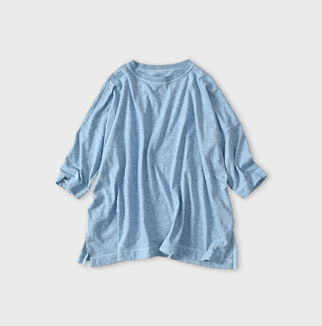 45 Plant Dyed Tenjiku Big Slit T-shirt Harlequin Glorybower
