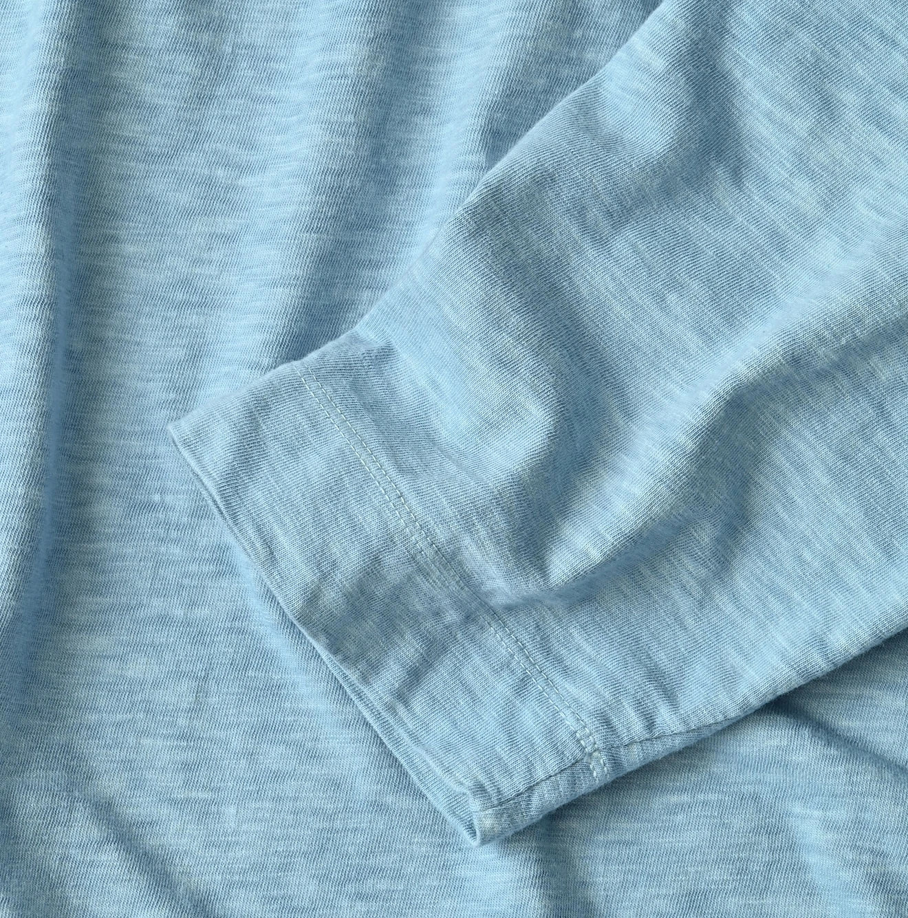 45 Plant Dyed Tenjiku Big Slit T-shirt Detail