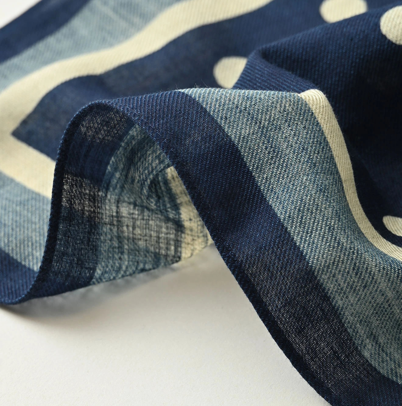 Indigo Australian Aya Polka Dot Bandana Detail