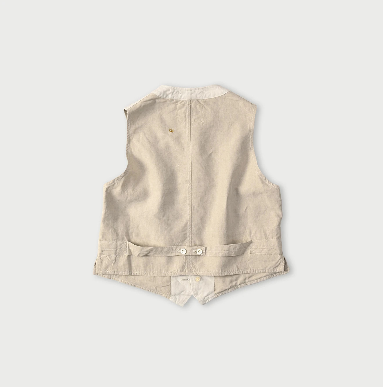 Linen Cloth 908 Vest Back