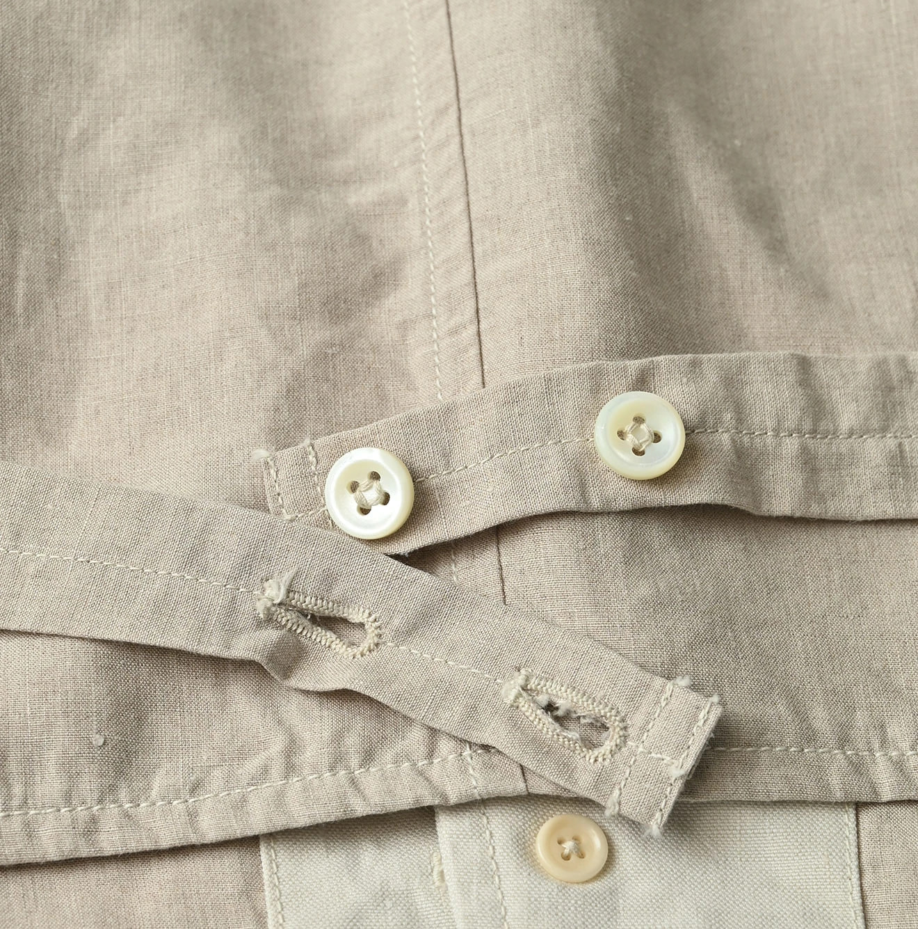 Linen Cloth 908 Vest Detail
