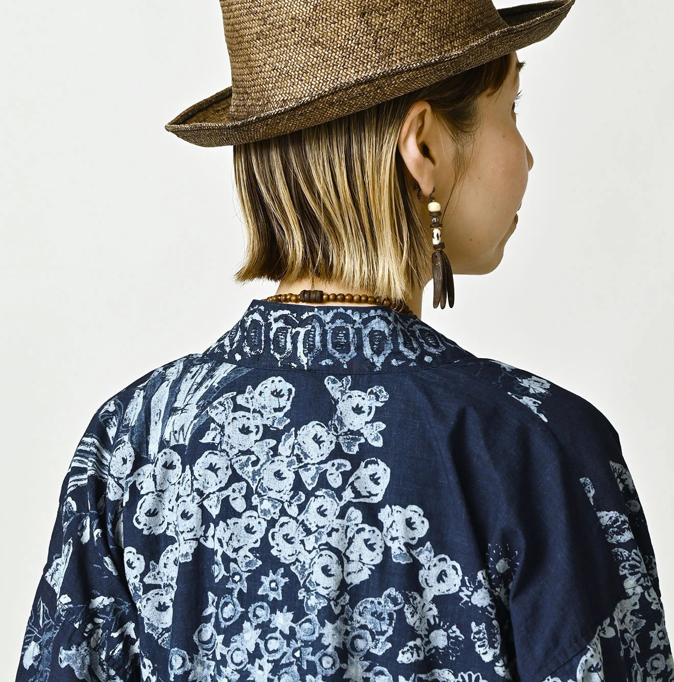 Indigo Hira Palampore Print Happie Long Detail