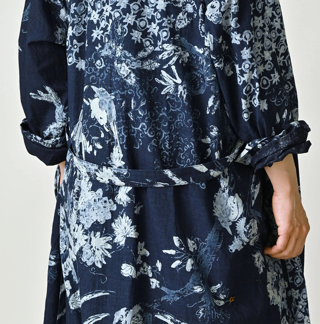 Indigo Hira Palampore Print Happie Long Detail